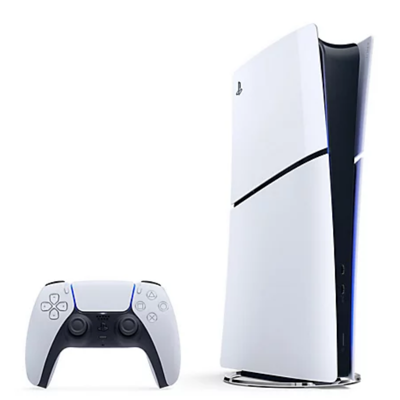 Console Sony PS5 Slim Edition Digital Blanc et Noir, Vitesse et Immersion Totale