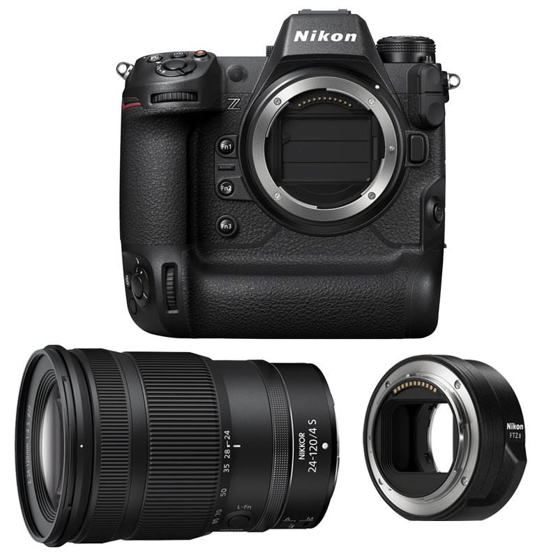 Nikon Z9 + NIKKOR Z 24-120mm f/4 S + Adaptateur FTZ II – Polyvalence et Puissance pour les Créateurs Professionnels