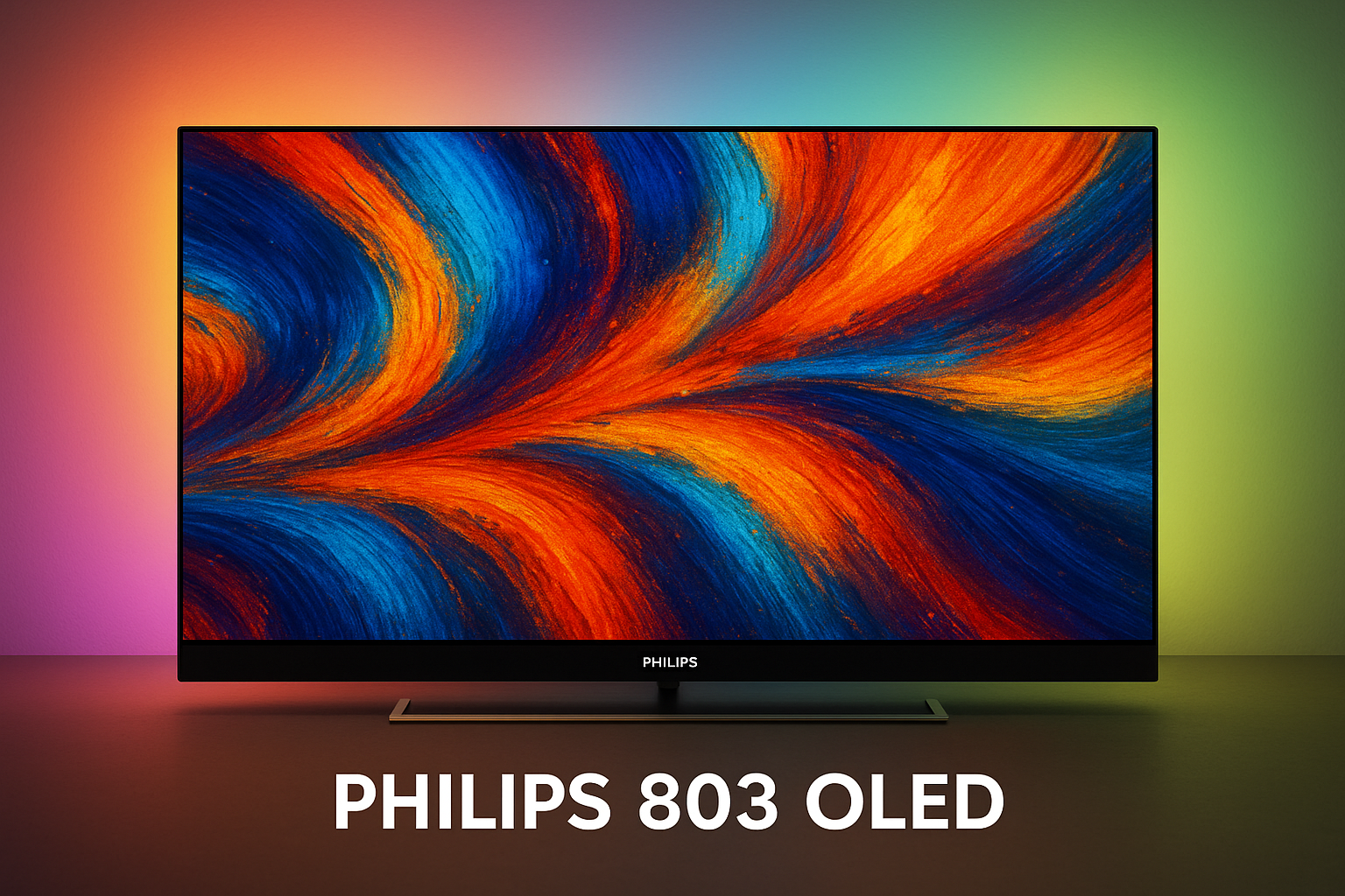Philips 803 OLED - Téléviseur 4K UHD avec Technologie Ambilight