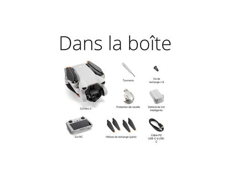 DJI Mini 3 - Drone Ultraléger 4K avec Télécommande/M